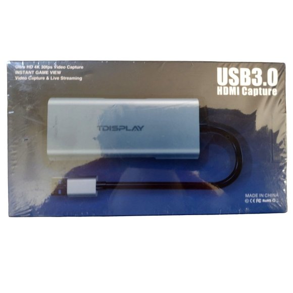 NEW! 4K 30fps HDMI Game Capture Card to Live Streaming and Record, USB 3.0 - Picture 2 of 4